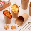 Lantuan Kraft Paper Slanted Cups for Egg Waffles & Fries