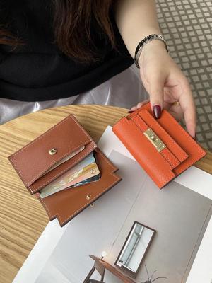 Women's Genuine Leather Card Holder & Coin Purse - Large Capacity for Driver’s License & Documents