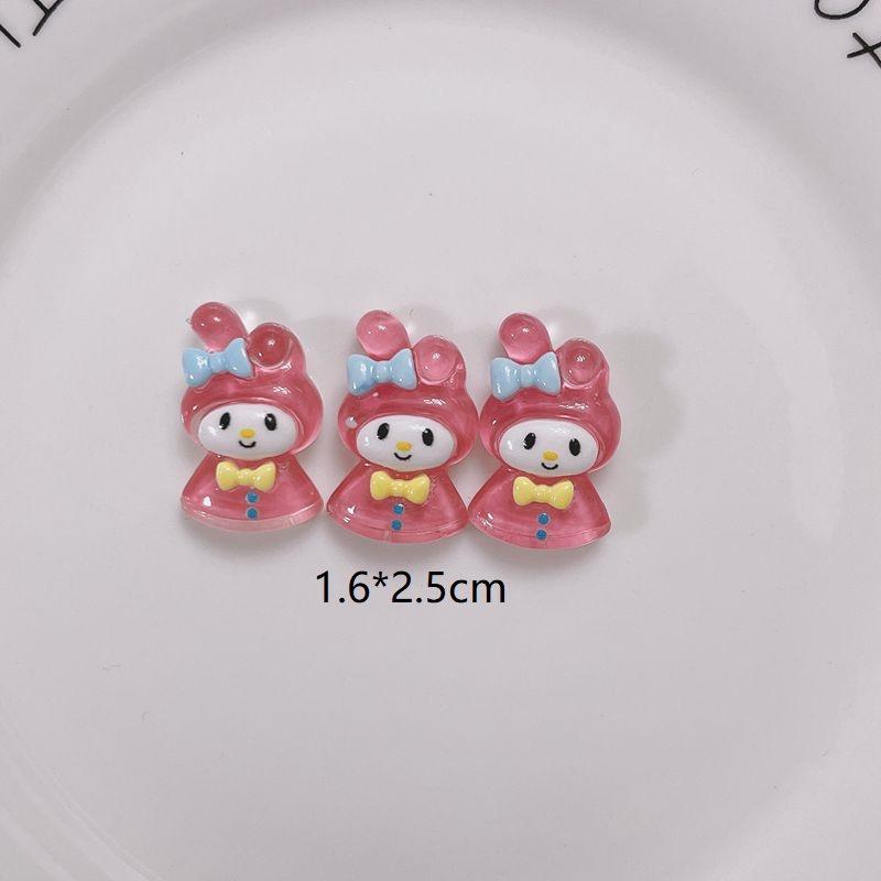 New Cartoon Cape Bunny Resin Accessories For Diy Cream Glue Phone Case Hairpin Cup Shoes Material Plastic/resin Material