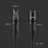 XLR Microphone Audio Cable Extension Cable 2m Black