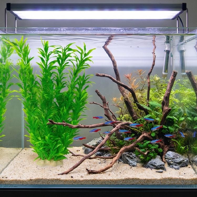 2lots Artificial Silk And Plastic Water Plant Colorful Simulated Underwater for Home Or Office Aquariums