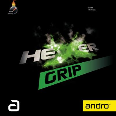 Andro Table Tennis Back Rubber Spin Tension Hexer Grip 112296 Black 2.1