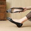 B Spring New Rhinestone Pointed Versatile Slope Heel Flat Shoes Women's Niche Temperament Single Shoes