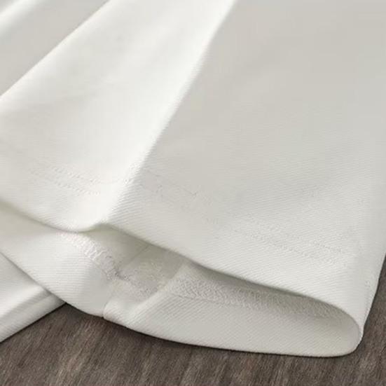 Men T-shirt Round Neck Short Sleeve Casual Tops with Buttoned Hem Soft Lightweight Pullover Tops Home Gym Street Wear