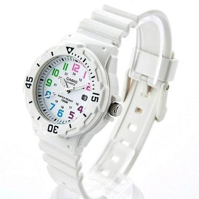 CASIO LRW200H-7B Women's 100m Water Resistant Resin Watch (White)