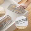 Stainless Steel Mesh Utensil Basket for Kitchen Dishwasher Safe Drying Rack for Spoons and Chopsticks Cutlery Holder