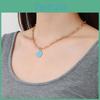 Unique Alloy Smiley Face Pendant Necklace In Vibrant Colors For Chic Everyday Wear