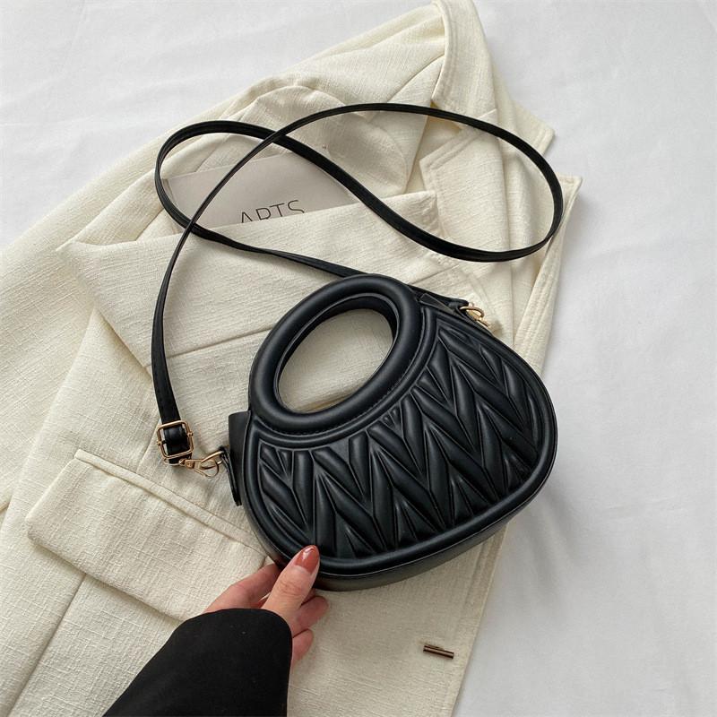 Stylish And Casual Women's Pu Leather Handbag Fashionable Trendy Shoulder Bag