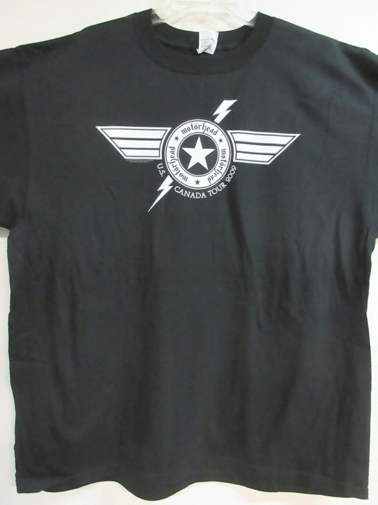 ОФИЦИАЛЬНЫЙ МЕРЧ MOTORHEAD США КАНАДА 09 ТУР ГРУППА КОНЦЕРТ МУЗЫКА 2XL / XXL Унисекс Футболка L