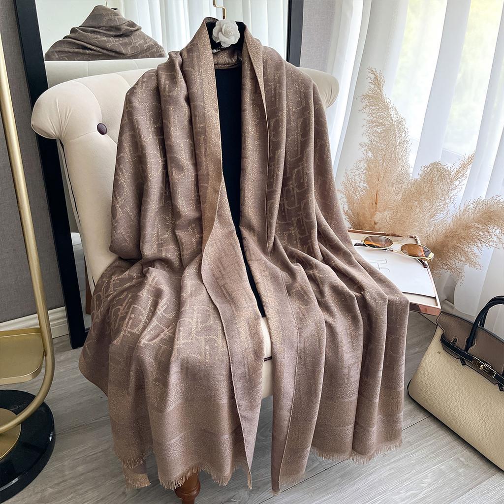 Ladies Muslim Hijab Golden Thread Scarves Spring And Autumn Sun Protection Decoration Shawl Foulard Wrap Headscarf Scarf