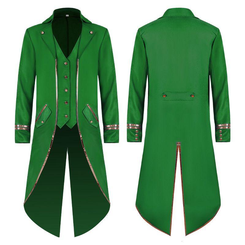 Tailcoat Steampunk Long Tuxedo Medieval Prince Victorian Gothic Coat  Halloween