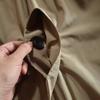 Men's Winter Simple Windbreaker Cotton Jacket Medium Length Lapel Trench Coat Causal Button Up Top