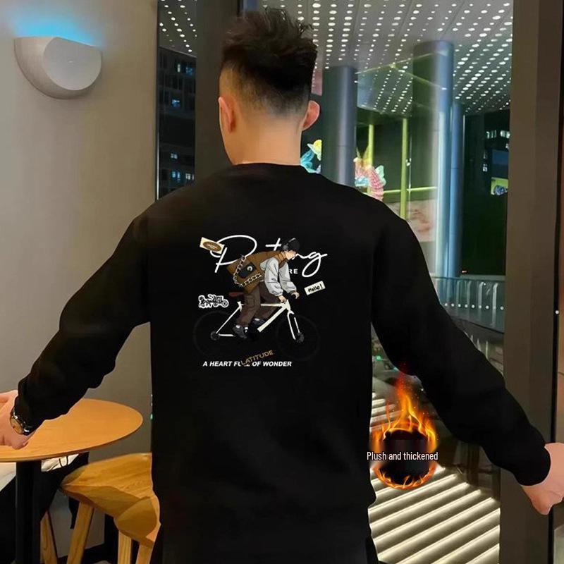 Men's Trendy Autumn/Winter Handsome Printed Heavyweight Hoodie - High-End Casual Fashion Top