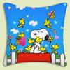 Cartoon Cute S-Snoopy Pillow Covers Cartoon Sofa Decorative Home Double-Sided Printing Short Plush Cute Cushion Cover