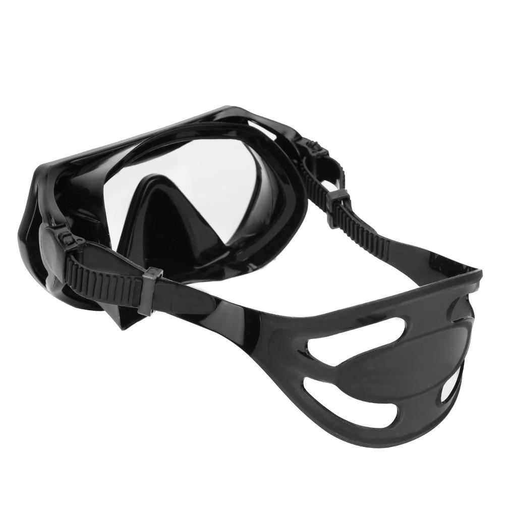 Diving Mask, Outdoor Adult Tempered Glasses Lenses Anti-fog Swimming Goggles Diving Mask for Snorkeling