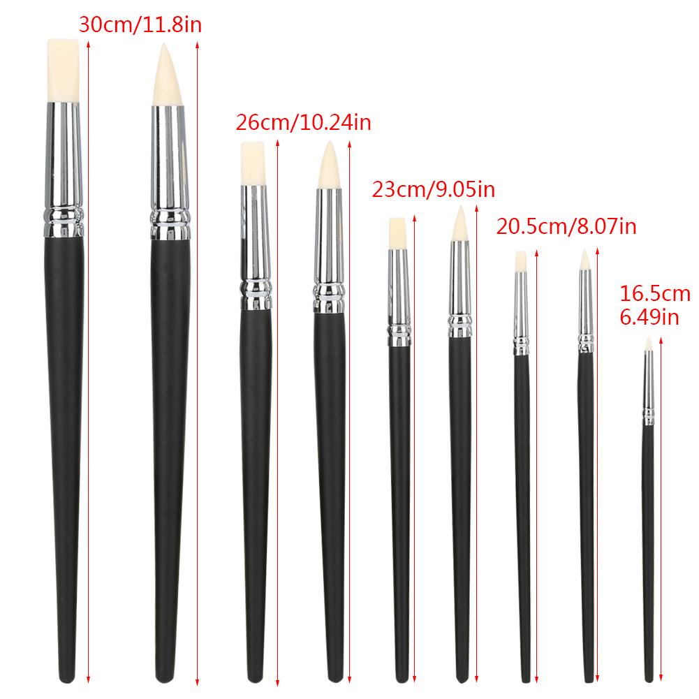 9pcs Clay Sculpting Tool Set Rubber Head Sculpture Tools Shapers Accessory