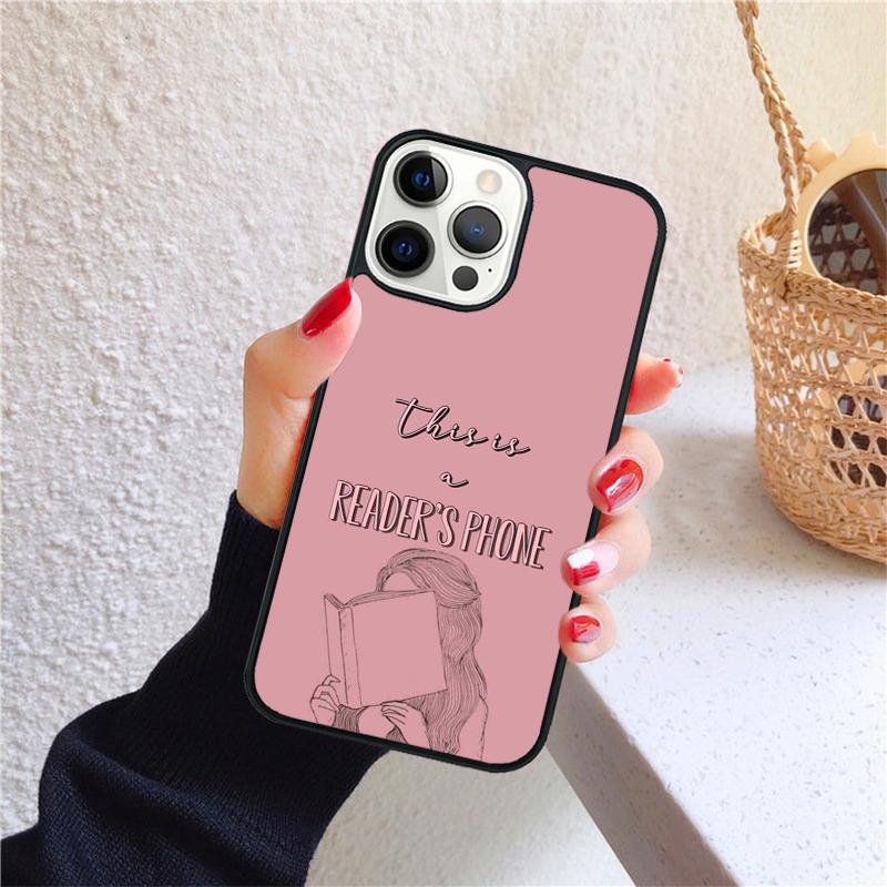 Read Books illustration Phone Case for iPhone 17 Air 16 15 14 12 13 PLUS 11 PRO MAX Back Cover Fundas Shell