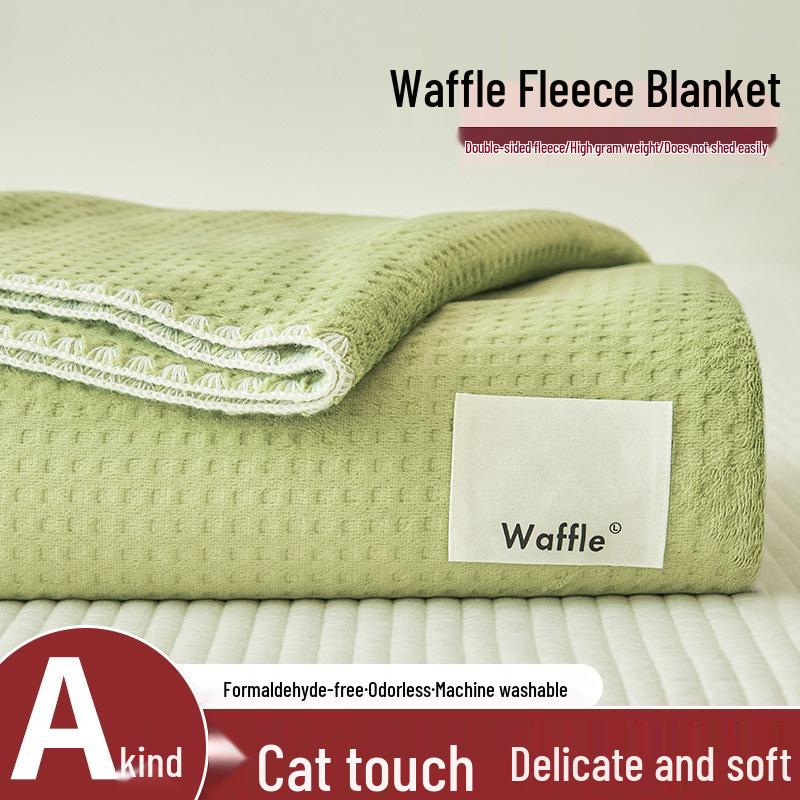 Thickened Coral Fleece Winter Blanket - Warm Office Nap Shawl for Sofa or Bed