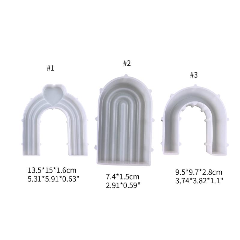 Arch Shaped Silicone Mold Handmade Scented Candle Table Ornament Mould Non-stick