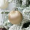 12Pcs/Set 6CM Velvet Christmas Ball Ornament Shatterproof Plastic Reusable Holiday Xmas Tree Hanging Flocked Ball Decoration Pendant