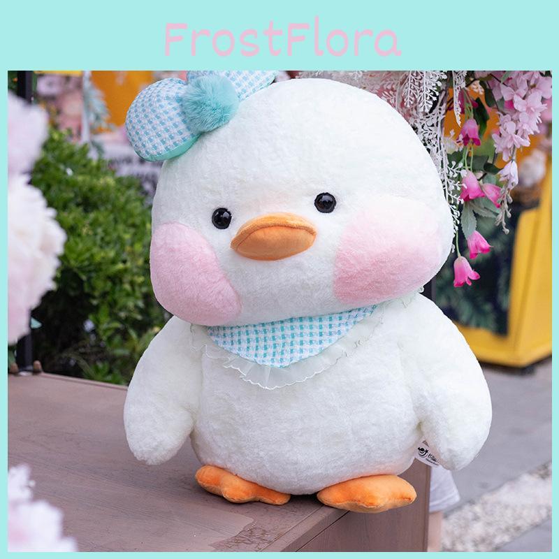 With Duck Fat Bowknot Plush Toy Animal Stuffed Doll Bedroom Decoration Kids Gift