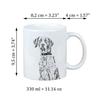 English Pointer - cup with a dog, cheerful cup for a dog lover, personalized gift from the Art-Dog brand