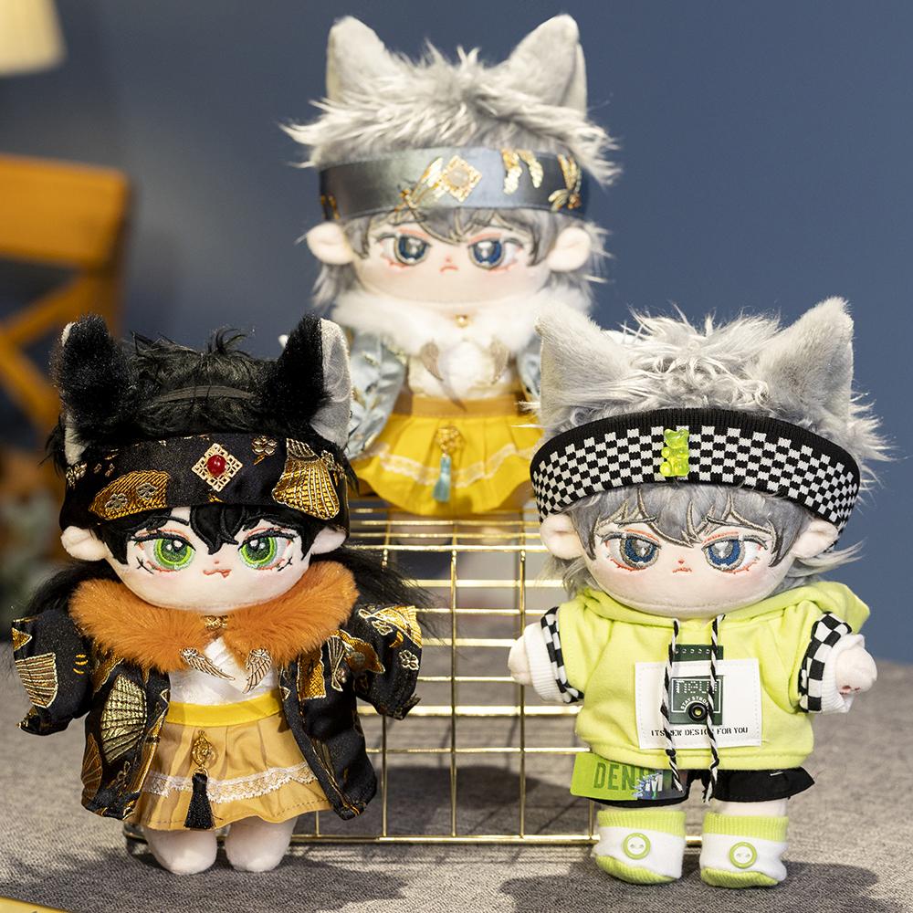 14 Styles Cute Plush Cotton Doll Stuffed Super Star Figure Idol Yibo Dolls Can Change Clothes Birthday Gift for Girls/Girlfriend