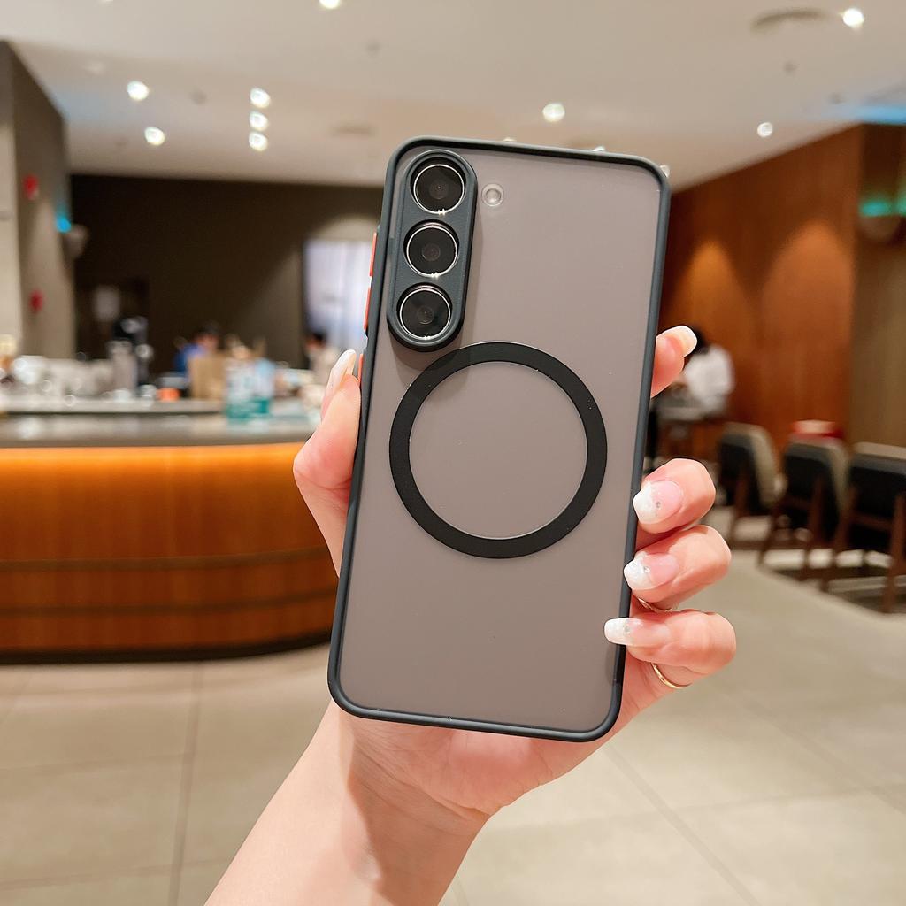 Samsung S23FE Shell  Skin sensitive Magnetic Suction Mobile Phone Case S24U Magnetic Suction Case Samsung S23U Samsung A14 Shell Suitable