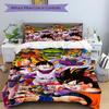 Dragon Ball Heroes Print 3Pcs Bedding Set,Duvet Cover with 2 Bedro,Pillowcase Home Birthday Gift