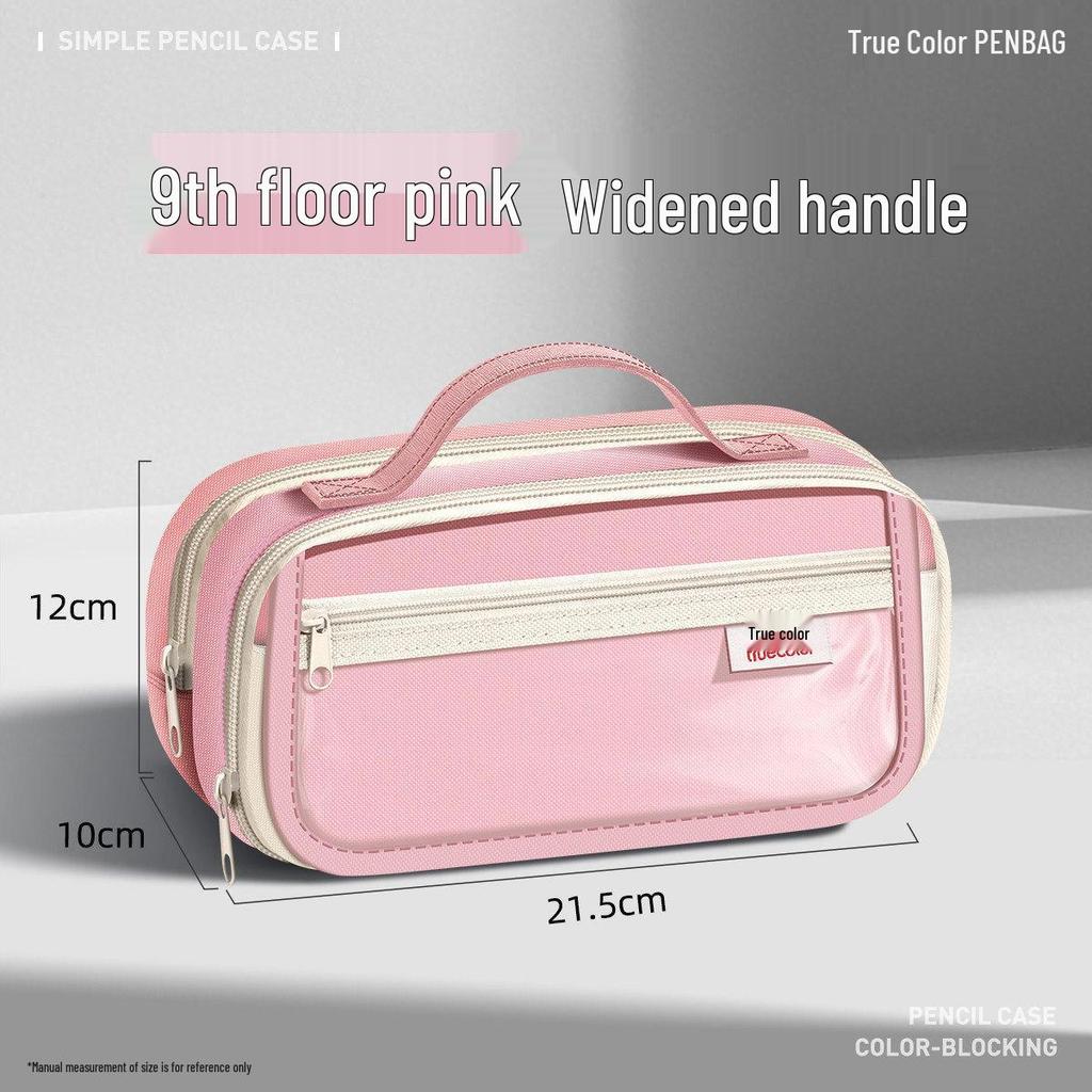 Large Capacity Cartoon Pencil Case - Portable, Printed Puppy & Kitten, Dirt-Resistant & Wear-Resistant Stationery Bag
