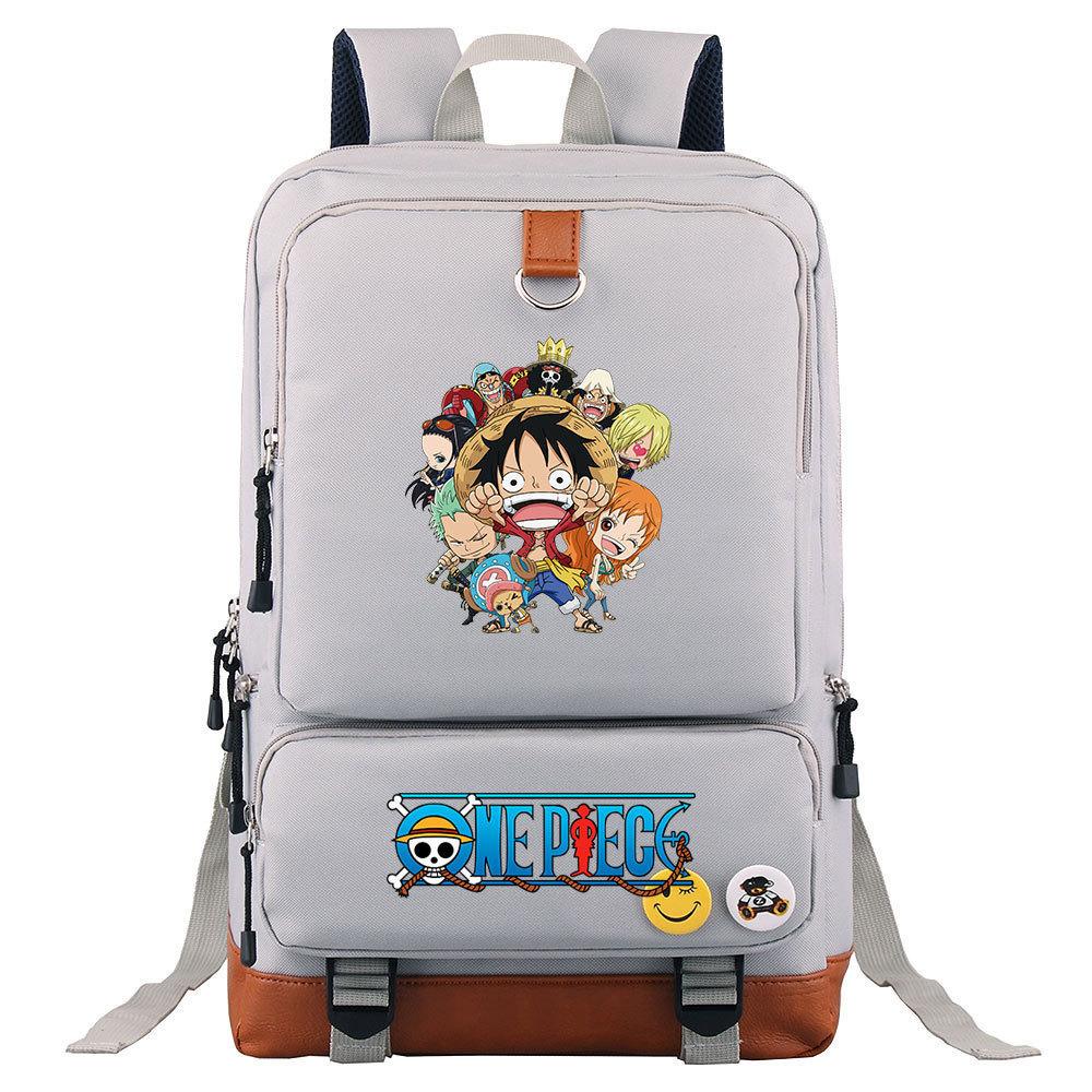 Anime/cartoon One Piece Luffy printed backpack