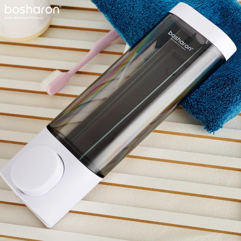 Bathroom Wall Mounted 300ml Conditioner Shampoo Hotel Plastic Shower Gel Laundry Soap Dispenser Shower Shampoo Dispensers белый