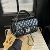 New fashionable high-end diamond chain bag versatile portable shoulder oblique span women's bag
