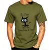 Unisexs Funny Tshirt Cat Its Fine Im Fine Everything Is Fine Print Tshirts Summer Casual Fashion Personalized Unisex Clothing