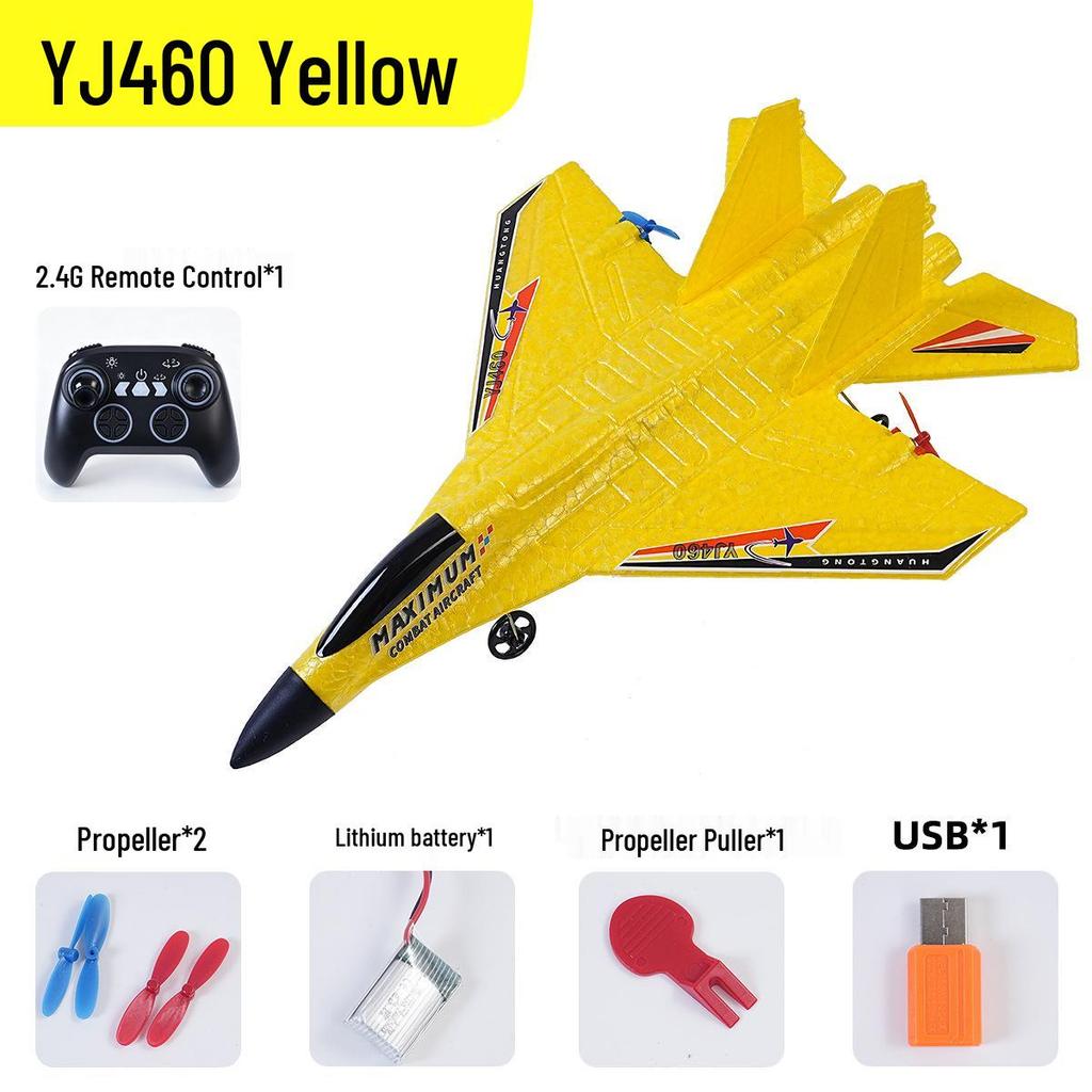 Children's EPP Foam Su-27 Remote Control Shockproof Luminous Glider Toy