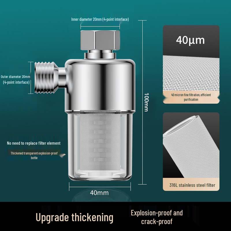 Household Tap Water Pre-filter for Washers, Heaters, and Purifiers