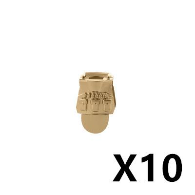 Military Soldiers Fighter Tactical Vest Accessories Building Block Rebound Clothes Armor Bricks Gift Toys For Children J083