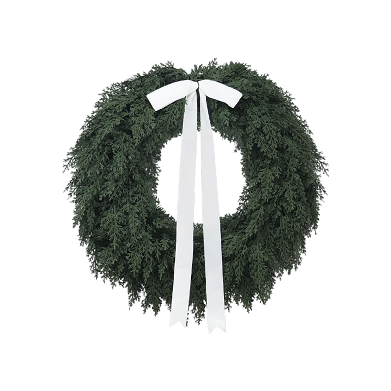 

Natural Feel Cedar Artificial Christmas Wreath , Green One Size
