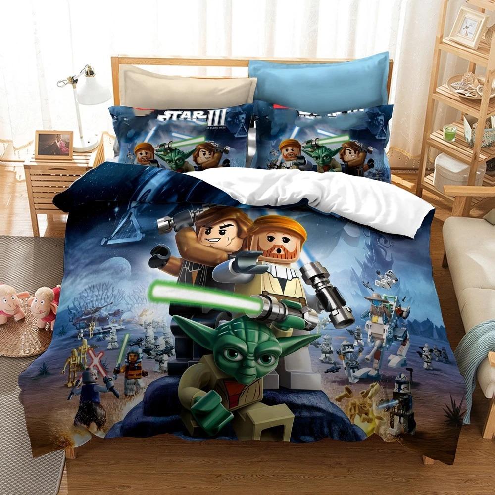 Cartoon Game Duvet Cover N-ninjagos Pillowcase Bedding Set Adult Boy Girl Bedroom Decoration Children Gift Single Double Size