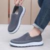 Casual Men'S Cloth Shoes Breathable Old Beijing Flat Heel One Foot Lazy Shoes Single Shoe