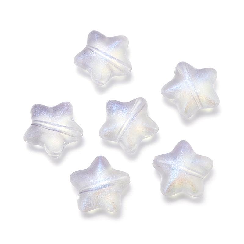 Laserbeschichtete Acryl-Herz- und Blumenperlen für DIY-Armbänder