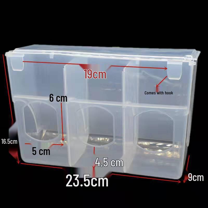 Pigeon Food and Water Dispenser with Lid - Anti-Spill Feeder Trough