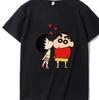 Crayon Shinchan Harajuku Mens Womens Oversized Y2k Short Sleeve Streetwear Casual Cotton High Quality Female Male Clothing Tee