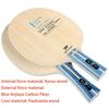 729 Friendship Blade Blauw ALC Tafeltennis Bat 5 Hout 2 Arylaat Koolstof Professioneel Ping Pong Bat Geel ALC Offensief
