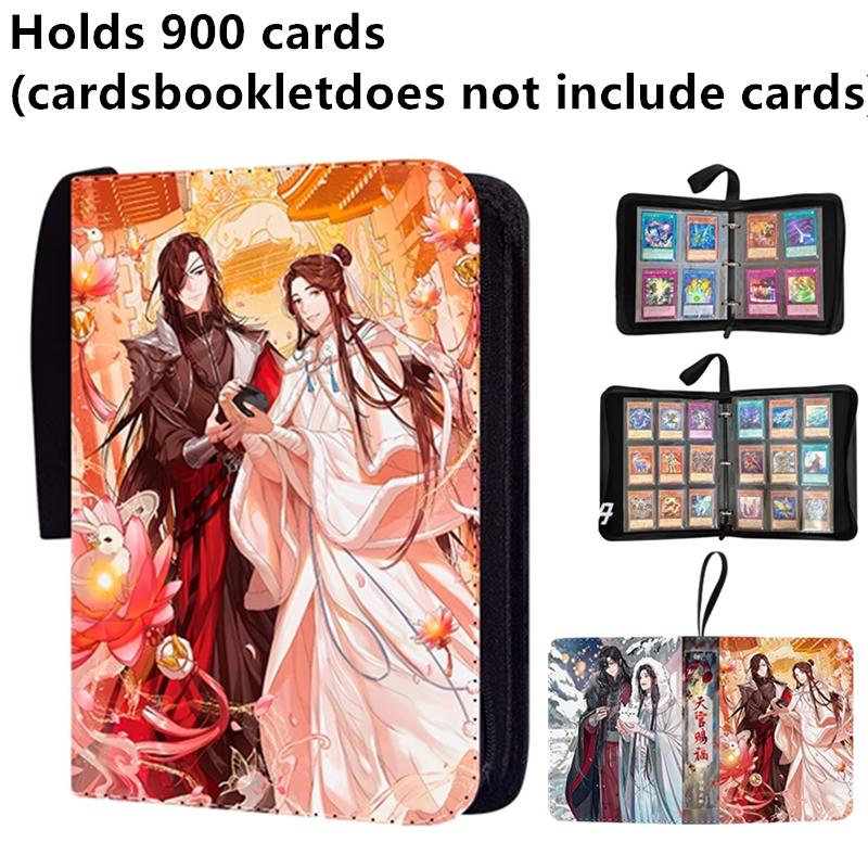 400 szt./900 szt. Album na karty Książka Anime Błogosławieństwo Niebiańskich Urzędników Kolekcja Kart Zamek na Zamki Binder na Karty Kolekcjonerskie Prezent dla Dzieci