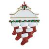 Christmas Resin Creative Stockings Family Nameplate Diy Christmas Ornament For Decor Home