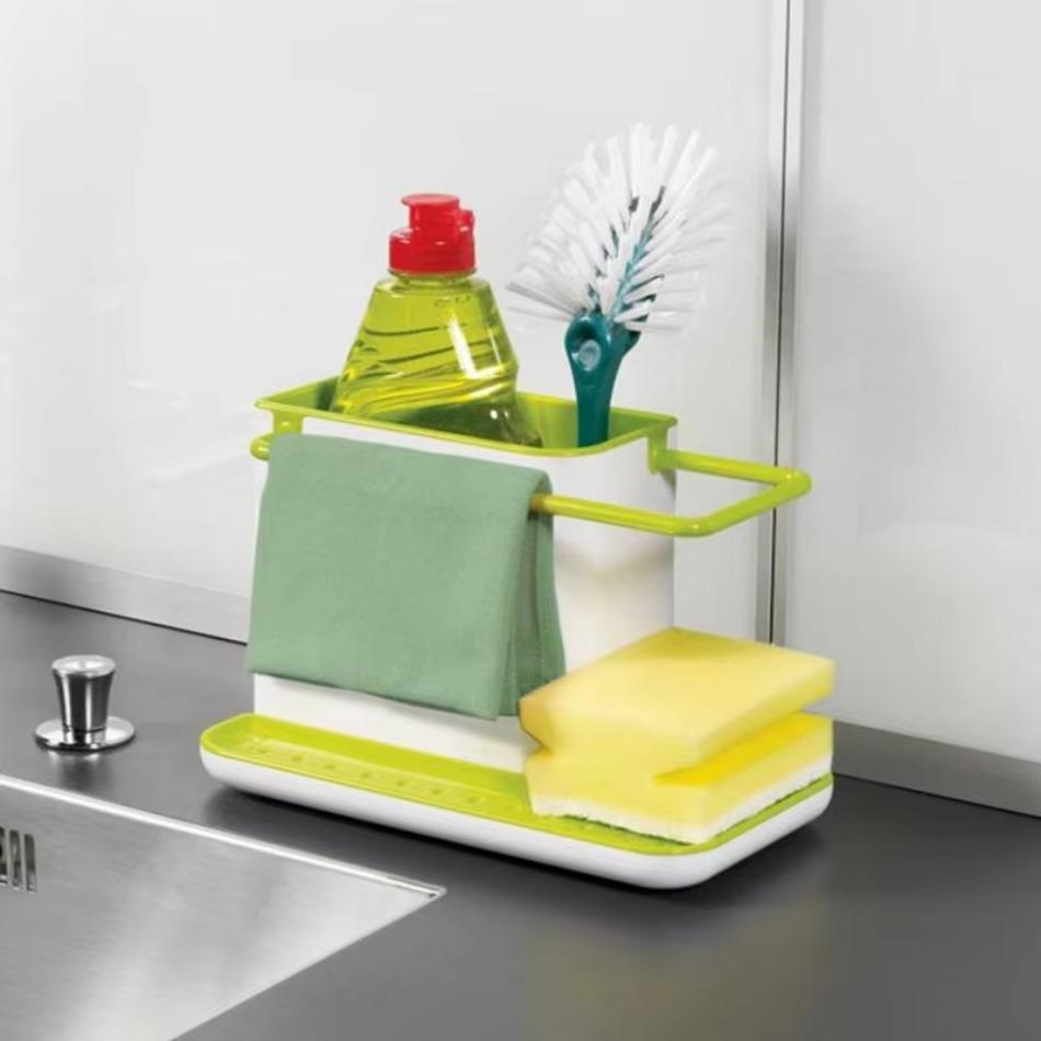 Shelf Organizer Kitchen Sink Appliance Rack Water Filter Storage Dishwashing Cloth Rack Drip Sink Box Kitchen Tools