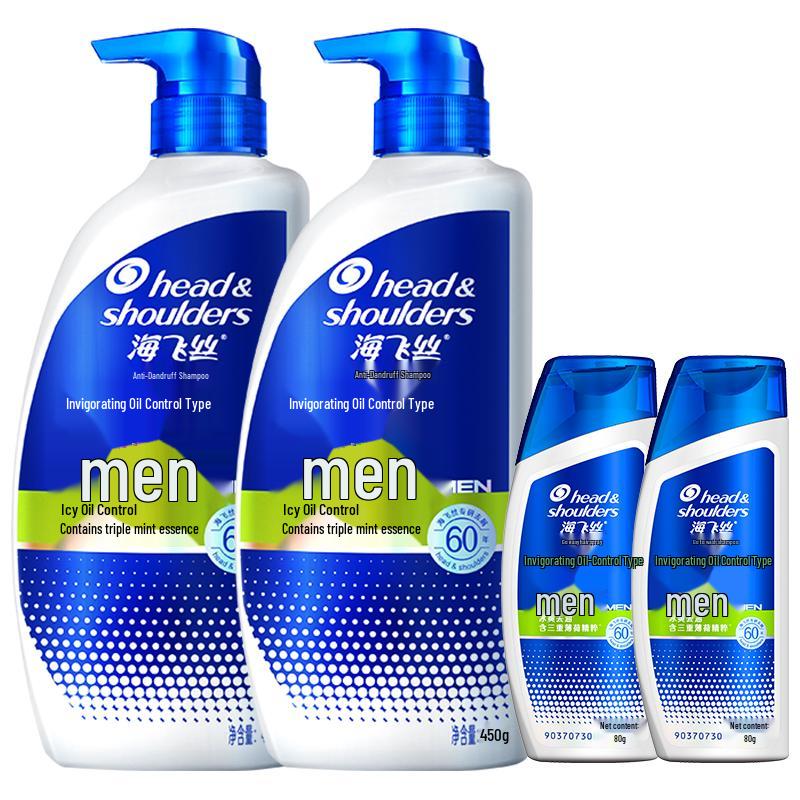 

Head & Shoulders Мужской бодрящий шампунь для контроля жирности против перхоти