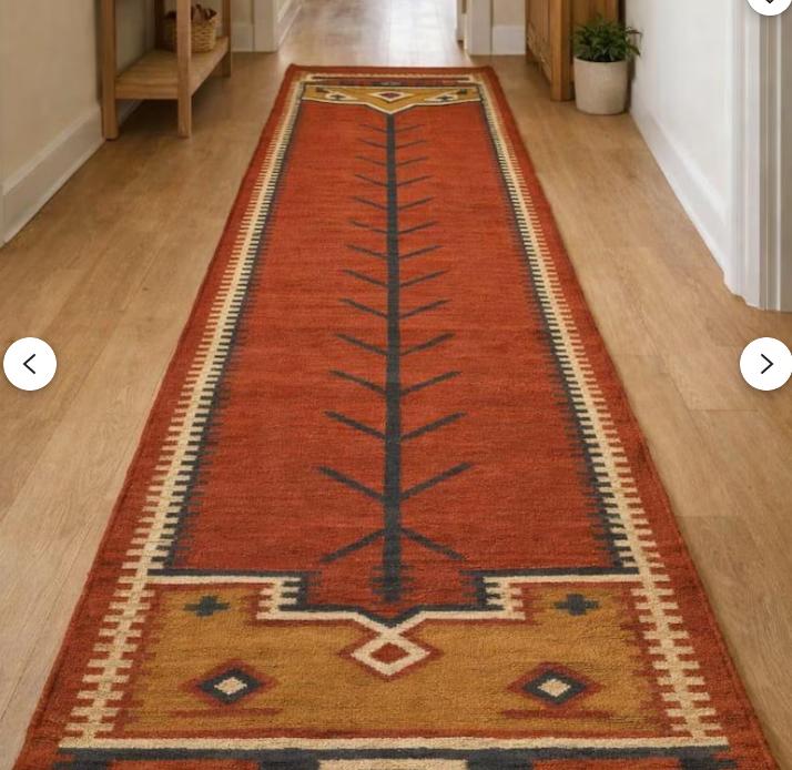 

Color Splash Village Runner Rug Abstract Town Hallway Carpet Machine-Washable Non-Slip 40X120CM
