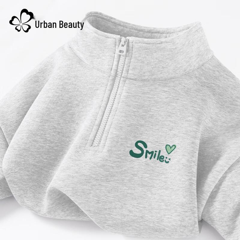 Women's Half-Zip Polo Neck Sweatshirt